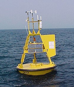 Weather buoy operated by the NOAA National Data Buoy Center