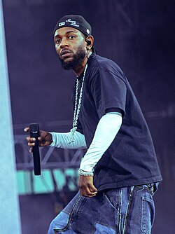 Kendrick Lamar (pictured) places six songs on the list, four of which came from his sixth studio album GNX, with his SZA duet "Luther" ranking the highest at number two.