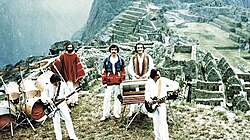 Los Jaivas, performing "Alturas de Machu Picchu", a version of a part of Pablo Neruda´s Canto General live at Machu Picchu