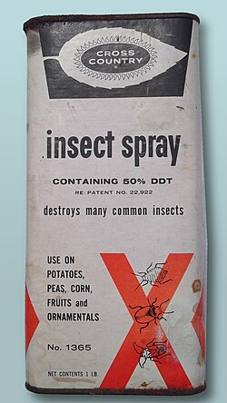 Commercial product concentrate containing 50% DDT, circa 1960s