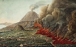 An illustration by Pietro Fabris in Hamilton's Campi Phlegraei