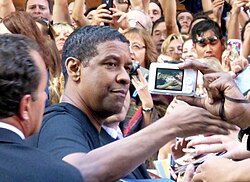 Washington at the premiere of The Equalizer in 2014