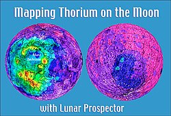Lunar Prospector map of thorium on the Moon