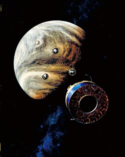Pioneer Venus Multiprobe bus and atmospheric probes