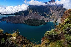 Mount Rinjani on the Lombok Island, West Nusa Tenggara Province, Indonesia
