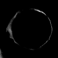 The Moon's Erlanger crater is an example of a permanently shadowed crater.