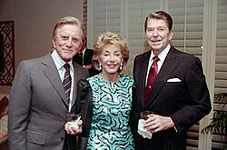Douglas, his wife Anne, and President Ronald Reagan, December 1987