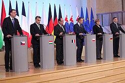 Meeting of the leaders of the Visegrád Group, Germany and France in 2013