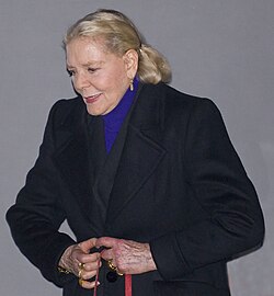 Bacall at a press conference for The Walker in February 2007