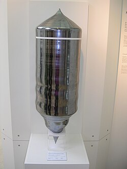 Single crystal of silicon grown by the Czochralski process used to make integrated circuits