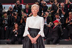 Swinton at the Venice Film Festival in 2025