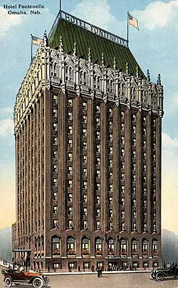 Hotel Fontenelle, formerly in downtown Omaha