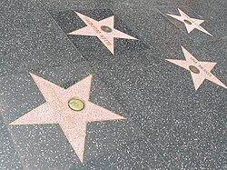 The Hollywood Walk of Fame on Hollywood Boulevard