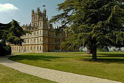 Highclere Castle as Downton Abbey