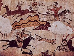Korean horseback archery in the fifth century