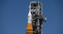 The mission's upper stage, as seen on March 20