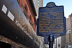 Leopold Stokowski historical marker at 240 S. Broad St., Philadelphia