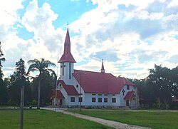 The building of a congregation in North Sumatra in Indonesia belonging to the Batak Christian Protestant Church, which is a merged denomination that includes a Lutheran element