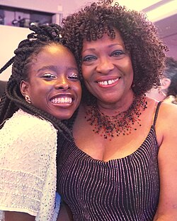 Dove and then-national youth poet laureate Amanda Gorman at the "Furious Flower" gala in Washington, D.C., September 27, 2019