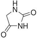 Skeletal formula of hydantoin