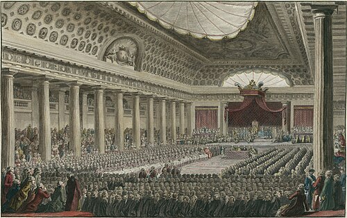 The 5 May 1789 opening of the Estates General of 1789 in Versailles
