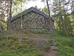 A stonehouse on the hill in Sastamala, Finland
