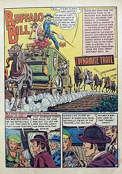 Buffalo Bill #5 (April 1951), Youthful Magazines, art by John Sink