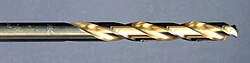 TiN coated drill bit