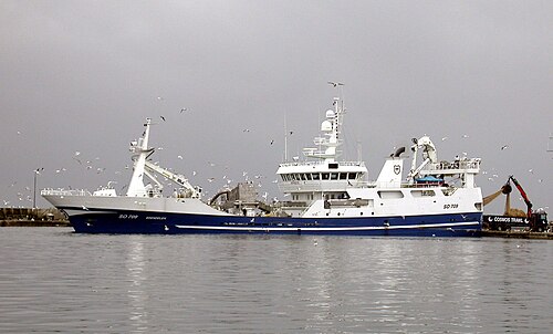 The Irish RSW Pelagic Trawler Brendelen SO709[1] in Skagen harbour