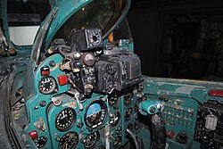 MiG-21F-13 cockpit at the Aviation Museum in Bucharest, Romania