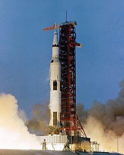 Apollo 13 launches from Kennedy Space Center, April 11, 1970