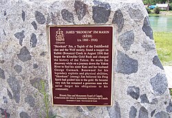 Plaque to Skookum Jim, Yukon, 2005