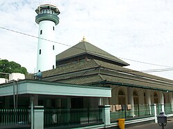 The Ampel Mosque in Surabaya, the oldest surviving mosque in Java and second oldest in Indonesia, was built in 1421