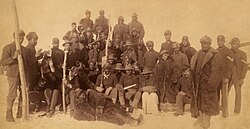 Buffalo Soldiers, Ft. Keogh, Montana, 1890. The nickname was given to the "Black Cavalry" by the Native American tribes they fought.