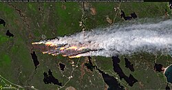Barrington Lake wildfire
