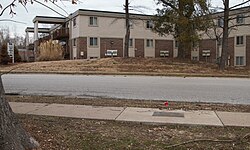 The site on Canfield Drive in 2020