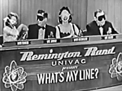 Blindfolds on for a mystery guest