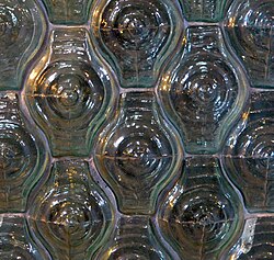 Mouth-blown glass bricks at sewage treatment plant (Mannheim, Germany 1903)
