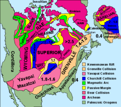 North American cratons and basement rocks