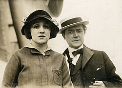 Taylor and her husband J. Hartley Manners circa 1914–1915
