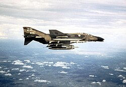 A 67th TFS EF-4C over North Vietnam, 1972