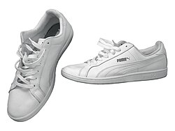 A pair of Puma Smash Leather, lifestyle shoes
