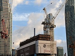 Construction for CIBC's new headquarters, CIBC Square in Toronto, September 2018.