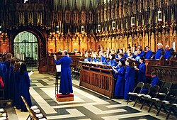Evensong at York Minster in York, England