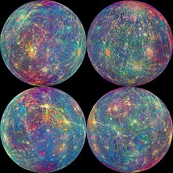 MASCS spectrum scan of Mercury's surface by MESSENGER