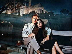 Van Johnson and Taylor in the romantic drama The Last Time I Saw Paris (1954)