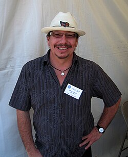 Kevin Pourier, contemporary Oglala artist, maintains a studio in the Medicine Root District of Pine Ridge.