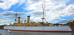 USS Olympia, the only ship currently preserved from the conflict