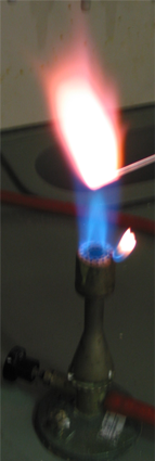 The flame test of potassium