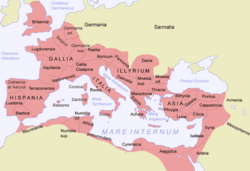 Provinces of the Roman Empire around 117 AD
